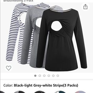 Small show long sleeve nursing tanks